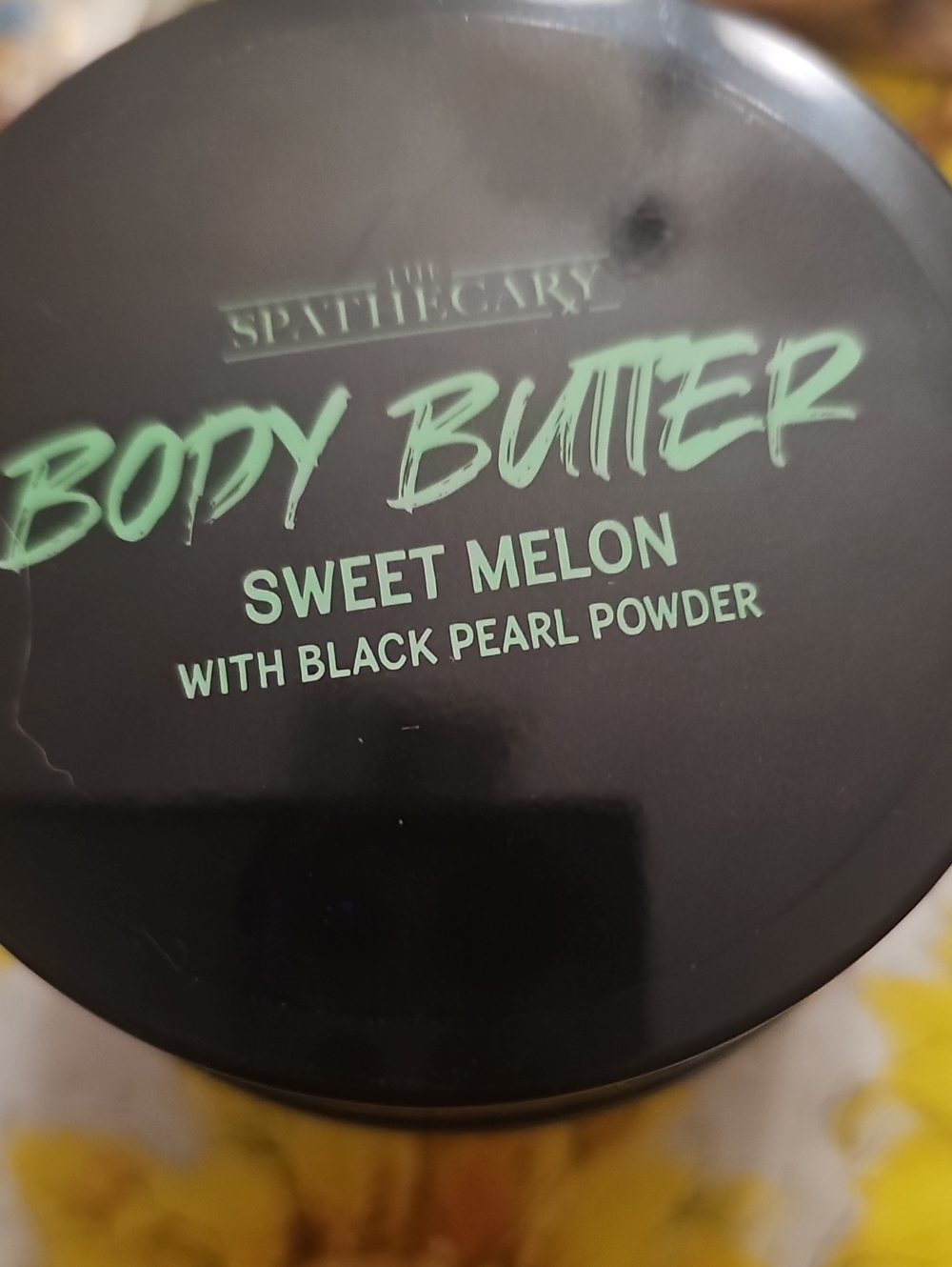 Sweet Melon Body Butter — Hydrating Body Cream (Black, Mint Text)